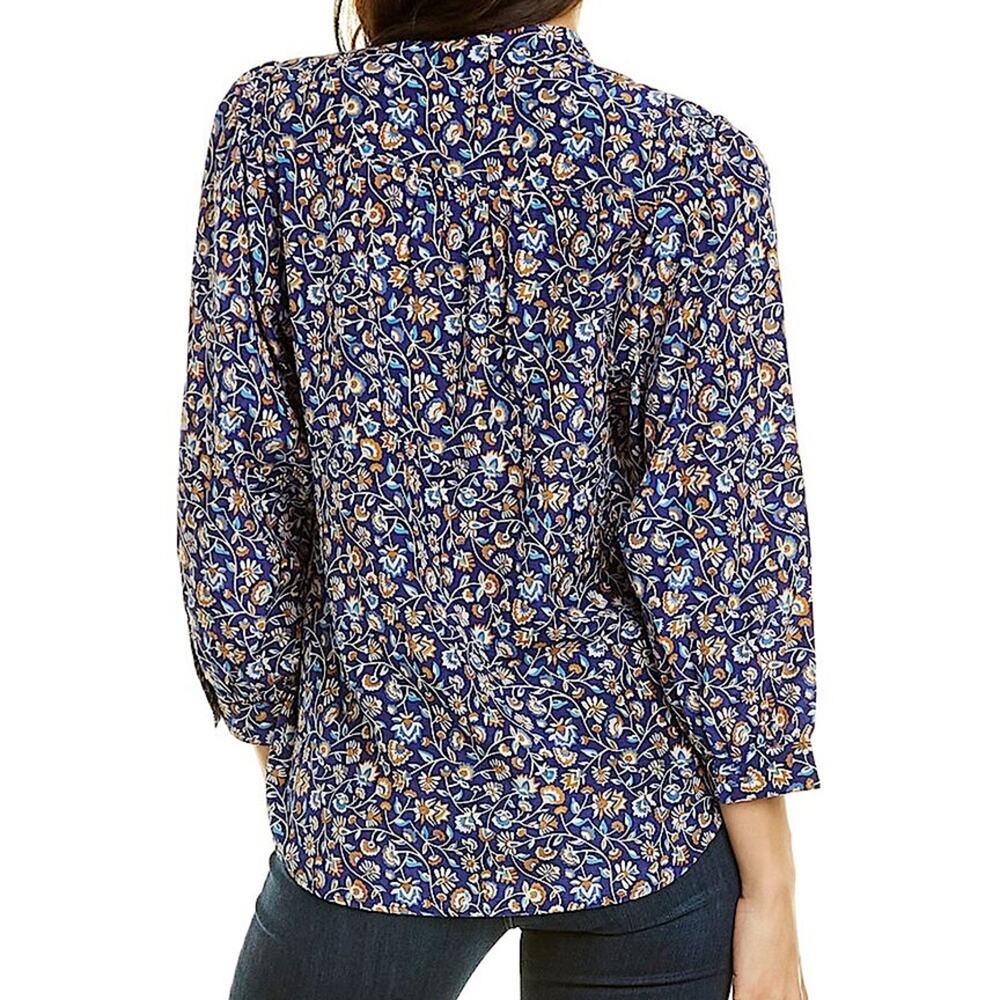 J. McLaughlin Sherry Mini Secret Garden Floral Print Blouse Size XS - Picture 2 of 10